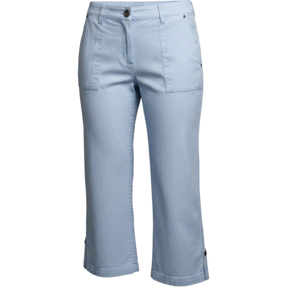 New York & Company Light Blue Cotton Ripstop Cargo Pants Womens 12 Utility